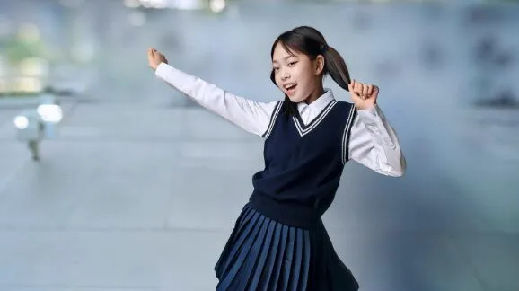 TikTokの動画を撮影している様子
